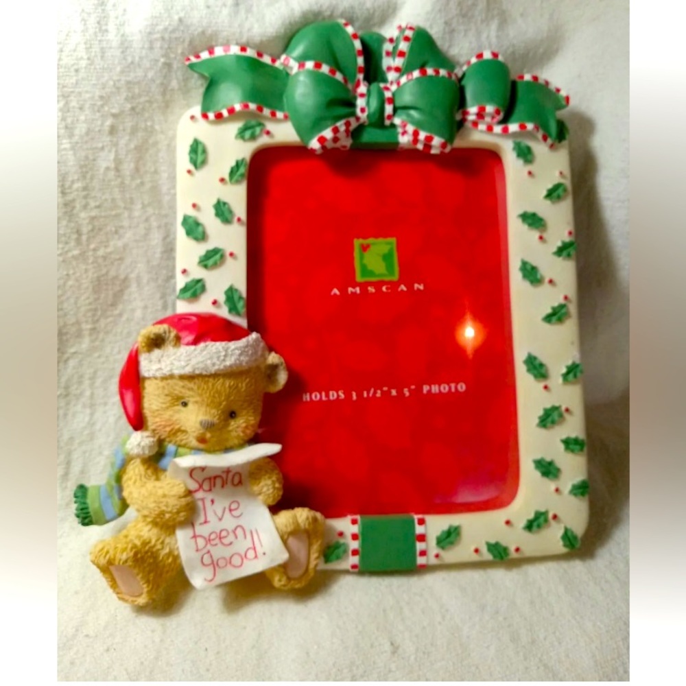 SANTA I’VE BEEN GOOD PICTURE FRAME FROM AMSCAN HOLIDAY. MINT CONDITION!